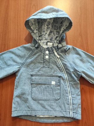 Giacca con cappuccio e zip bambino
