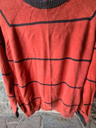 Jersey Naranja Rayas Negras