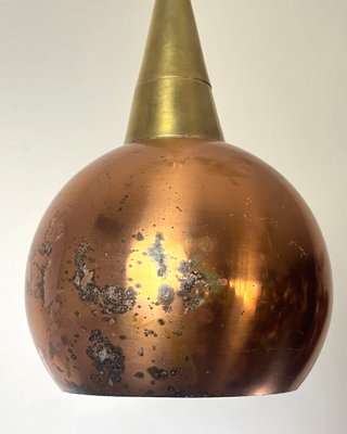 Lampadario Vintage Rame Ottone Anni '60 Italia