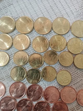 S/C. 65 Monedas Eurocent 1999 España S/C 6 valores