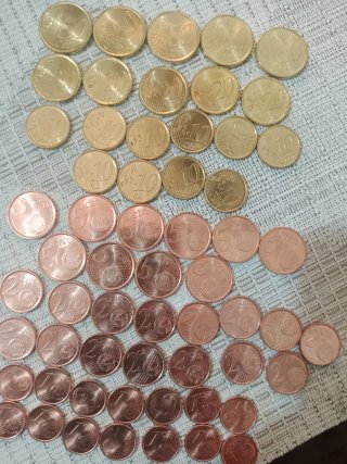 S/C. 65 Monedas Eurocent 1999 España S/C 6 valores
