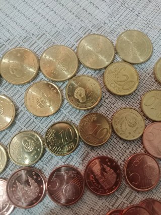 S/C. 65 Monedas Eurocent 1999 España S/C 6 valores