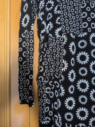 Vestido Desigual Negro/Blanco Talla L