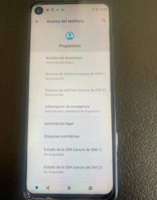 Motorola Moto One Action Negro