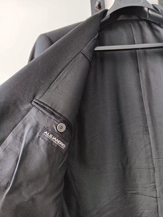 Traje de chaqueta negro hombre