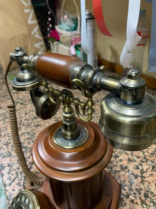 Teléfono Madera y metal