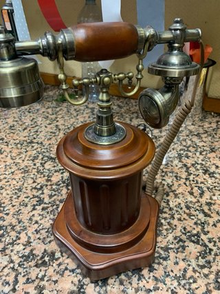 Teléfono Madera y metal