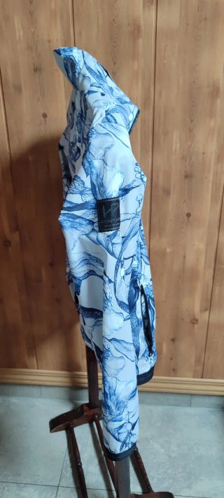 CORTAVIENTOS MUJER HELLY HANSEN FLORES BANCO AZUL