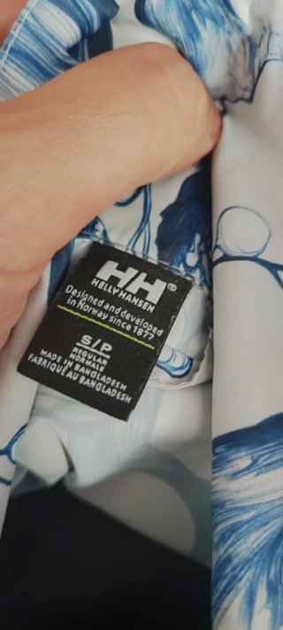 CORTAVIENTOS MUJER HELLY HANSEN FLORES BANCO AZUL