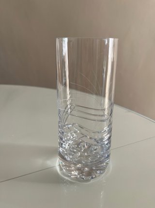Vasos altos cristal tallado Juego de doce vasos