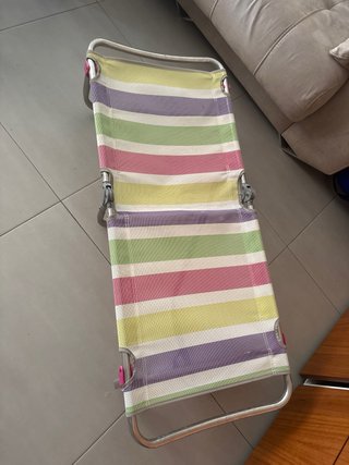 Silla de playa multicolor