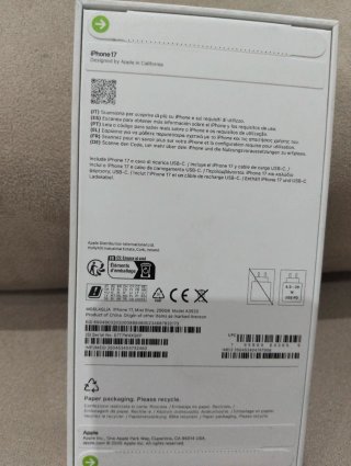 2  iPhone 17 uno blanco y otro azul precio por und