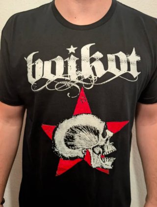 CAMISETA NEGRA - BOIKOT - TALLA XL y más...