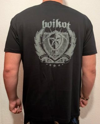 CAMISETA NEGRA - BOIKOT - TALLA XL y más...