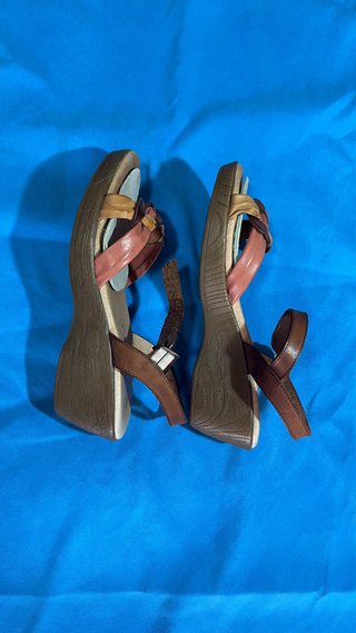 Sandalias Eva Frutos Mujer Marrón y Rosa