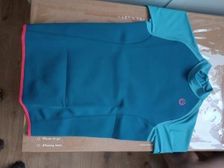 Neopreno azul con logo