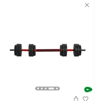 Juego Mancuernas Ajustables Fitness Tech 2 en 1