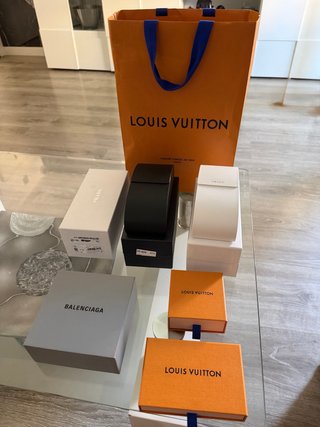 Lote cajas vacias Louis Vuiton, Prada, Balenciaga