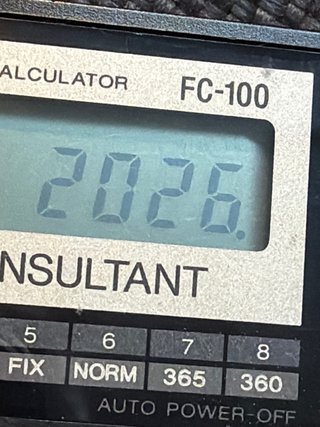 Calculadora Financiera Casio FC-100 Vintage