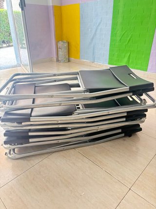 Sillas plegables Ikea negras (pack)