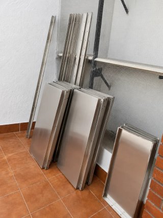 9 estanterías industriales acero inoxidable