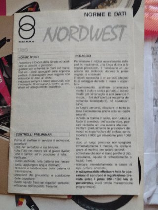 Catálogos Gilera Nordwest 600