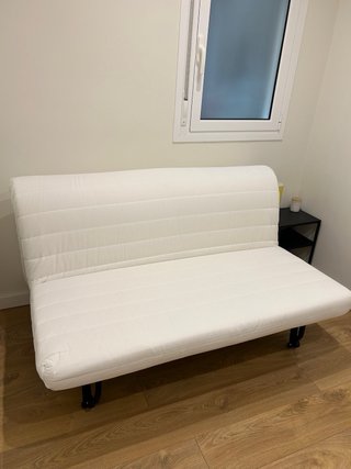 Senza uso: Divano letto beige Ikea 2 posti