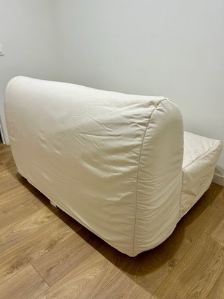 Senza uso: Divano letto beige Ikea 2 posti