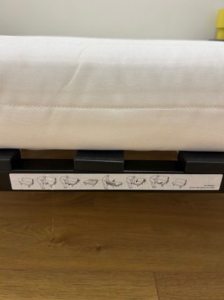 Senza uso: Divano letto beige Ikea 2 posti