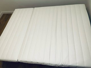 Senza uso: Divano letto beige Ikea 2 posti