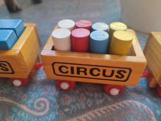 Tren de madera CIRCUS infantil