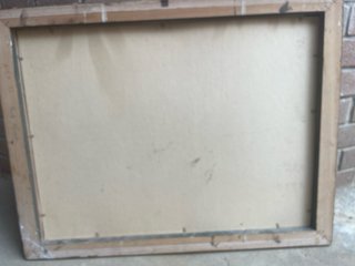 Quadro con cornice dorata