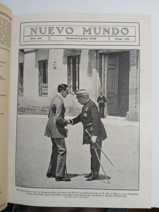 Antiguo tomo parcial de la revista Nuevo Mundo