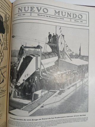 Antiguo tomo parcial de la revista Nuevo Mundo