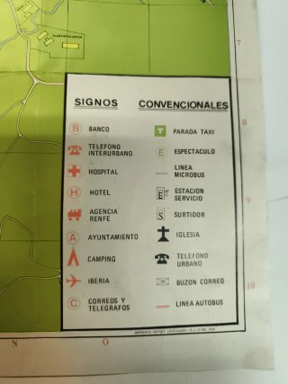 Mapa Gijón 1975