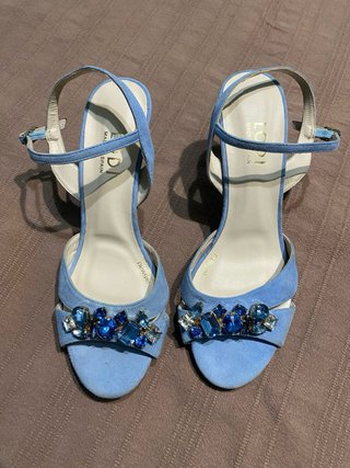 Lodi Zapato Fiesta Ante Azul Claro T40