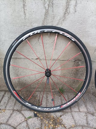 Ruote Fulcrum Racing Zero raggi rossi 11v