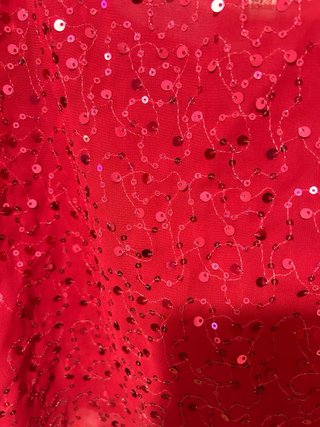 Top tirantes MISSY COLLECTION lentejuelas rojo S