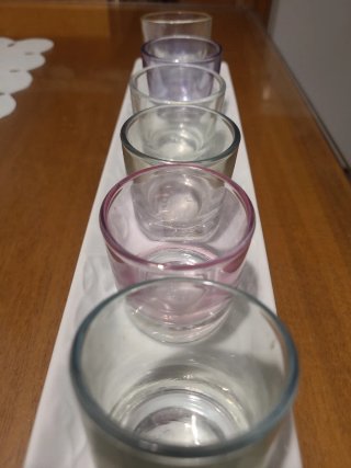 6 Vasos de Chupito con Bandeja