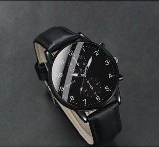 Elegante Reloj Negro para Hombre