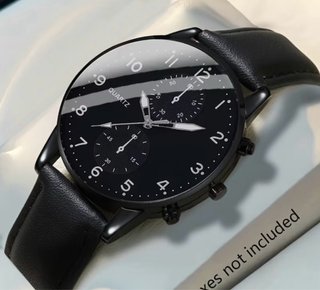Elegante Reloj Negro para Hombre