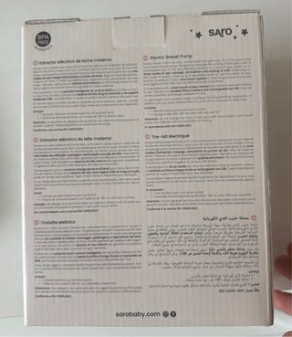 Extractor de Leche Materna Eléctrico Saro