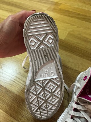 Converse All Star Plataforma Altas Blancas/Fucsia