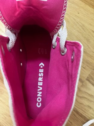 Converse All Star Plataforma Altas Blancas/Fucsia