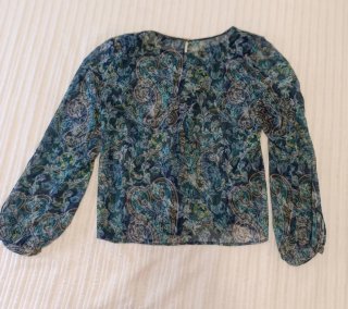 Blusa estampada manga larga