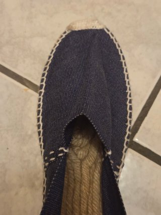 Espadrillas artigianali blu denim unisex