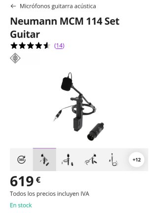 Neumann MCM 114 Set Guitarra Acústica