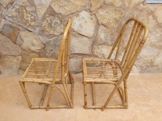 Sillas de bambú