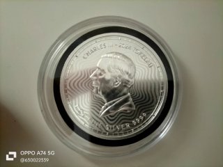 Moneda Plata 999 Onza Cronos