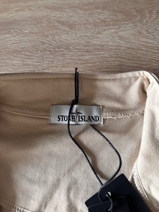 Sudadera Stone Island Media Cremallera Beige